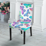 Colorful Butterfly Pattern Print Dining Chair Slipcover
