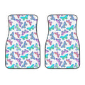 Colorful Butterfly Pattern Print Front Car Floor Mats