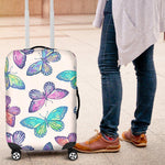 Colorful Butterfly Pattern Print Luggage Cover GearFrost