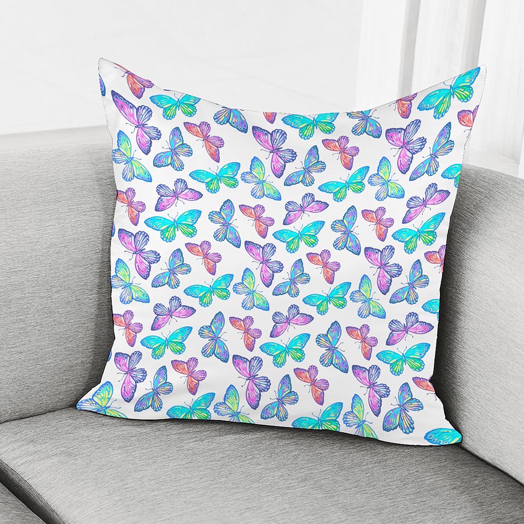 Colorful Butterfly Pattern Print Pillow Cover