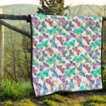 Colorful Butterfly Pattern Print Quilt