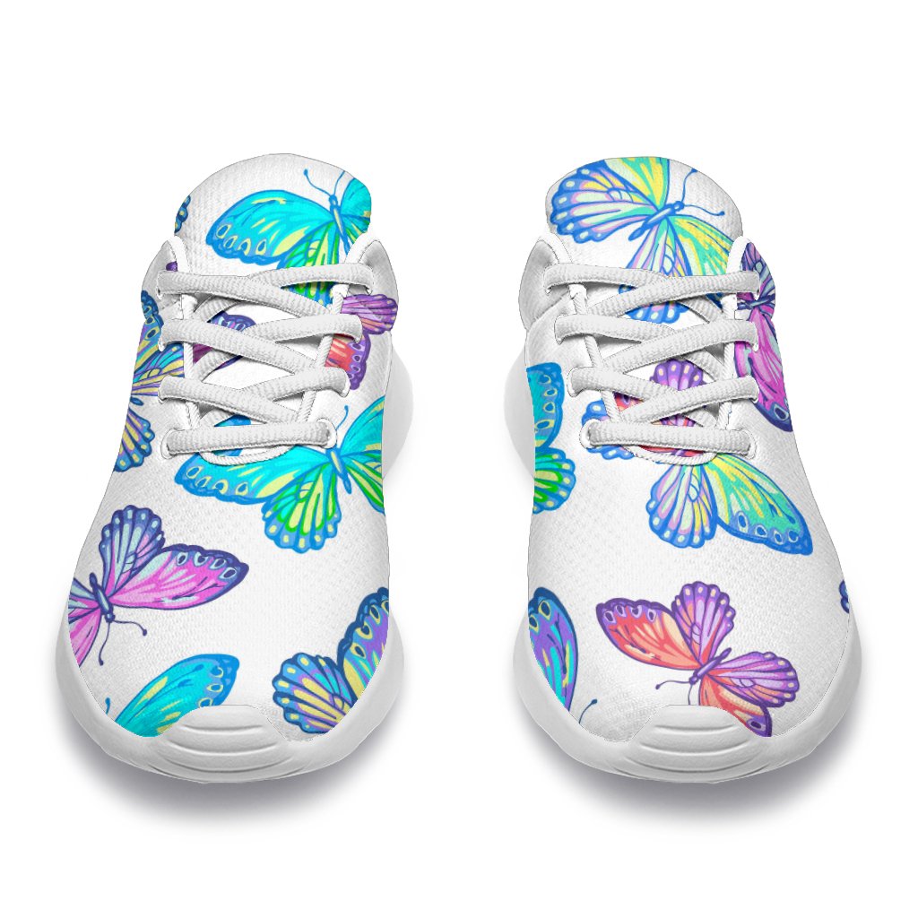 Colorful Butterfly Pattern Print Sport Shoes GearFrost
