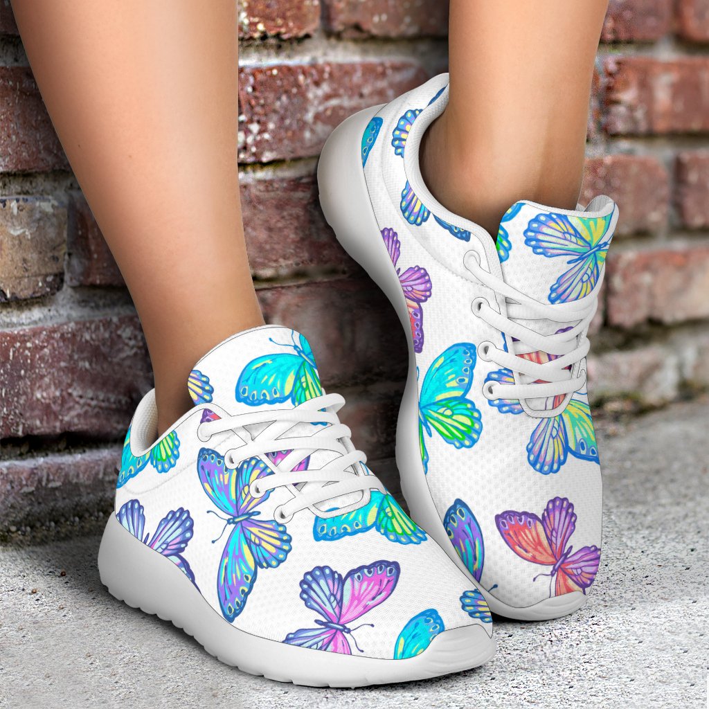 Colorful Butterfly Pattern Print Sport Shoes GearFrost