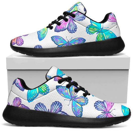 Colorful Butterfly Pattern Print Sport Shoes GearFrost