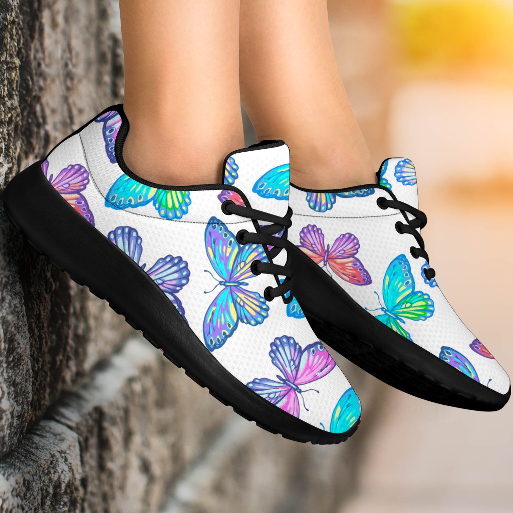 Colorful Butterfly Pattern Print Sport Shoes GearFrost