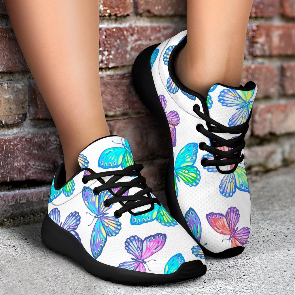 Colorful Butterfly Pattern Print Sport Shoes GearFrost