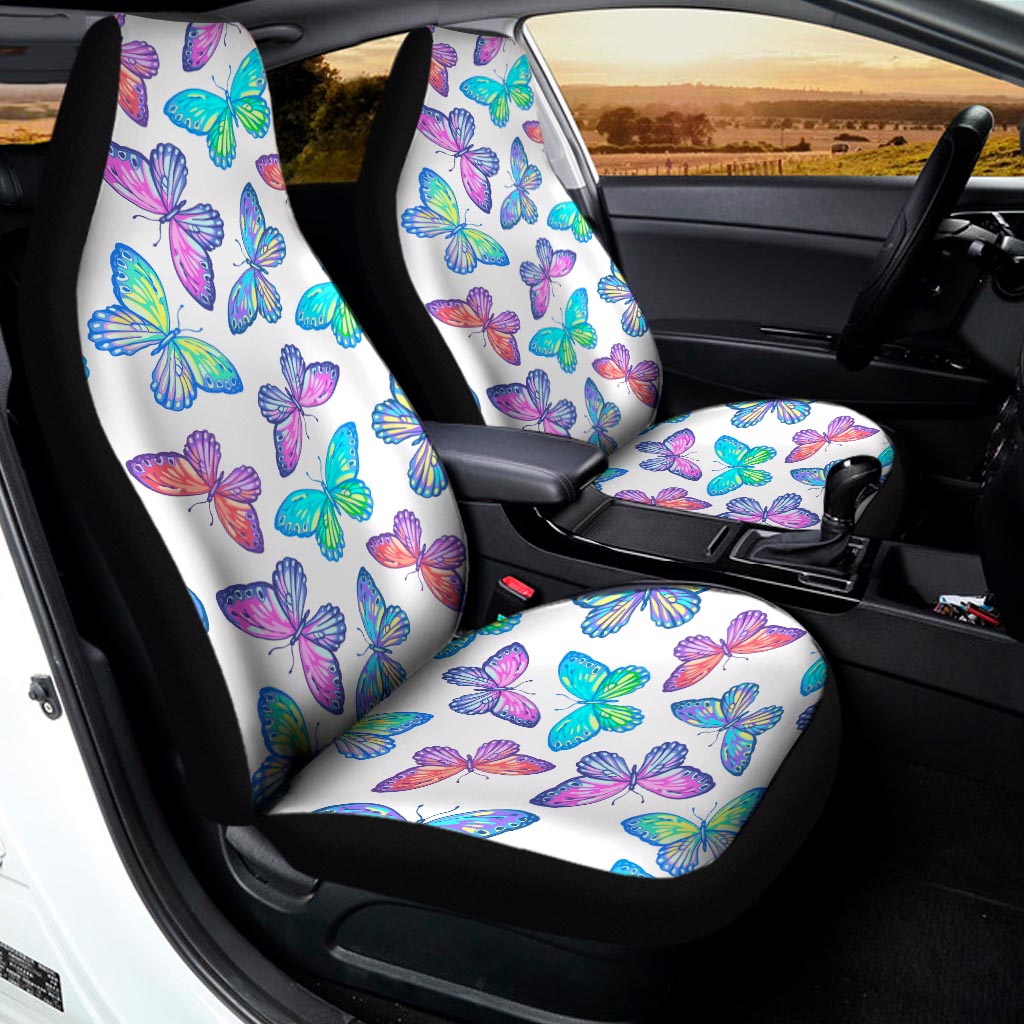 Colorful Butterfly Pattern Print Universal Fit Car Seat Covers