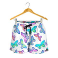 Colorful Butterfly Pattern Print Women's Shorts