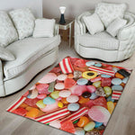 Colorful Candy And Jelly Print Area Rug