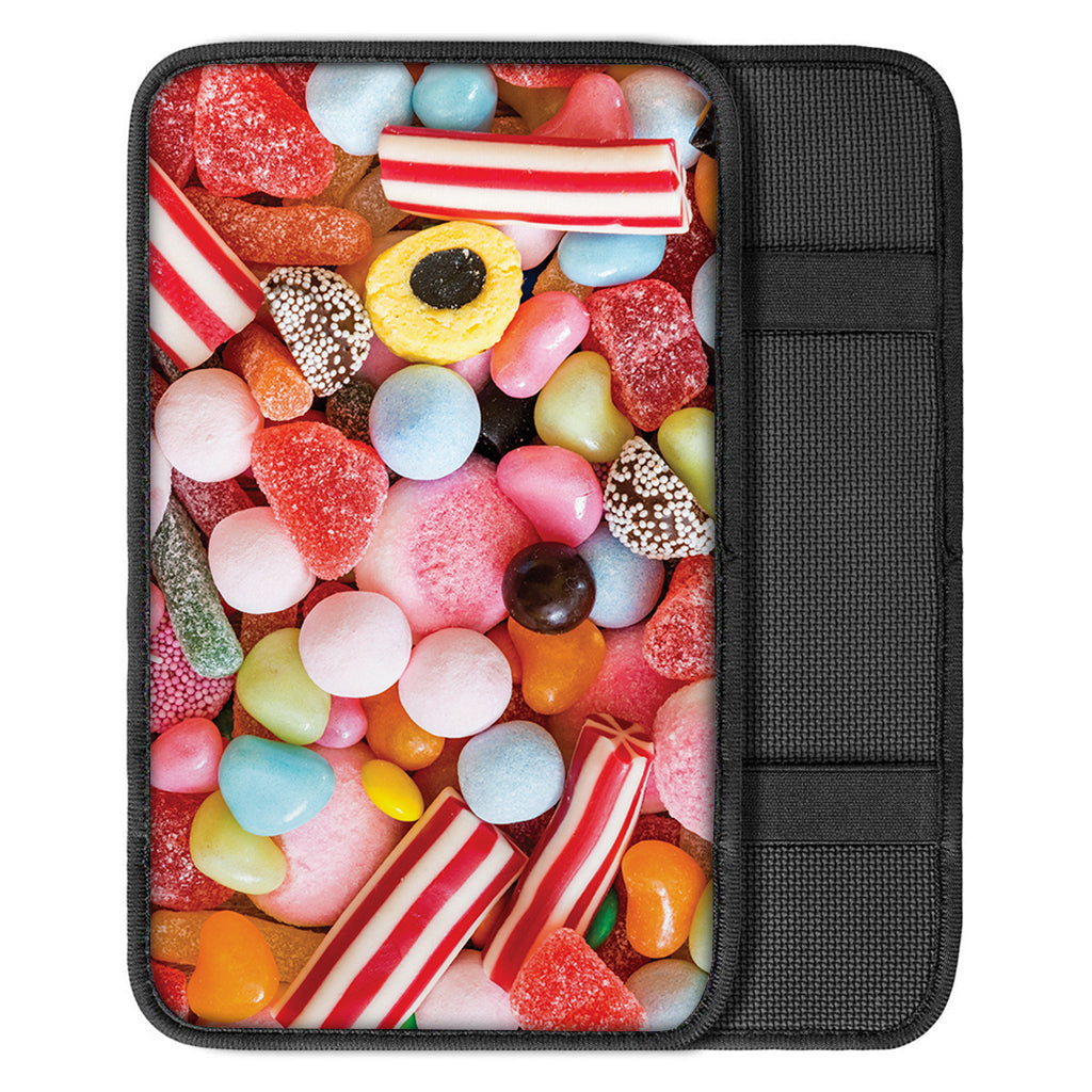 Colorful Candy And Jelly Print Car Center Console Cover