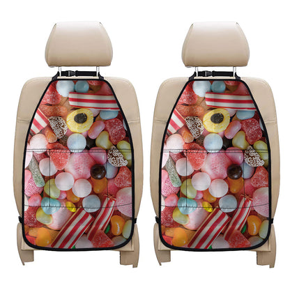Colorful Candy And Jelly Print Car Seat Organizers