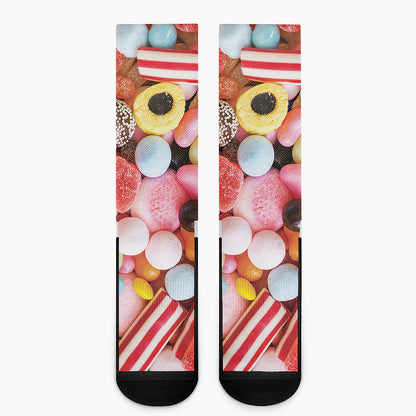 Colorful Candy And Jelly Print Crew Socks