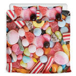Colorful Candy And Jelly Print Duvet Cover Bedding Set