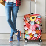 Colorful Candy And Jelly Print Luggage Cover