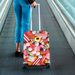Colorful Candy And Jelly Print Luggage Cover