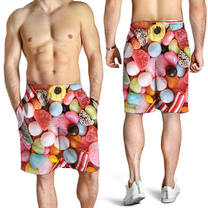 Colorful Candy And Jelly Print Men's Shorts