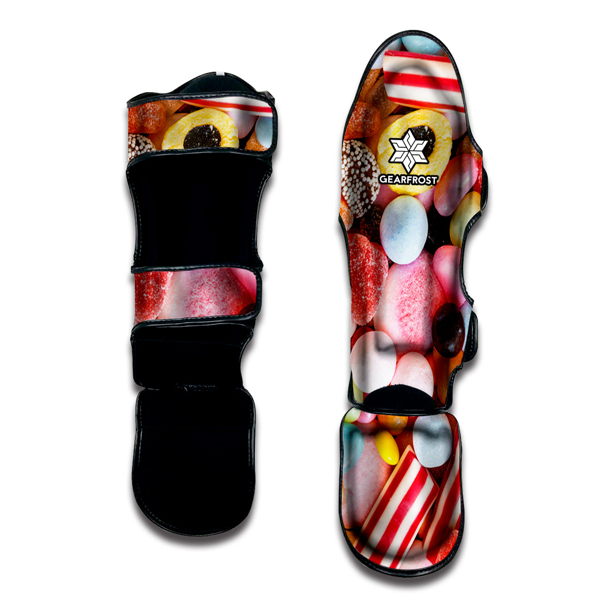Colorful Candy And Jelly Print Muay Thai Shin Guard