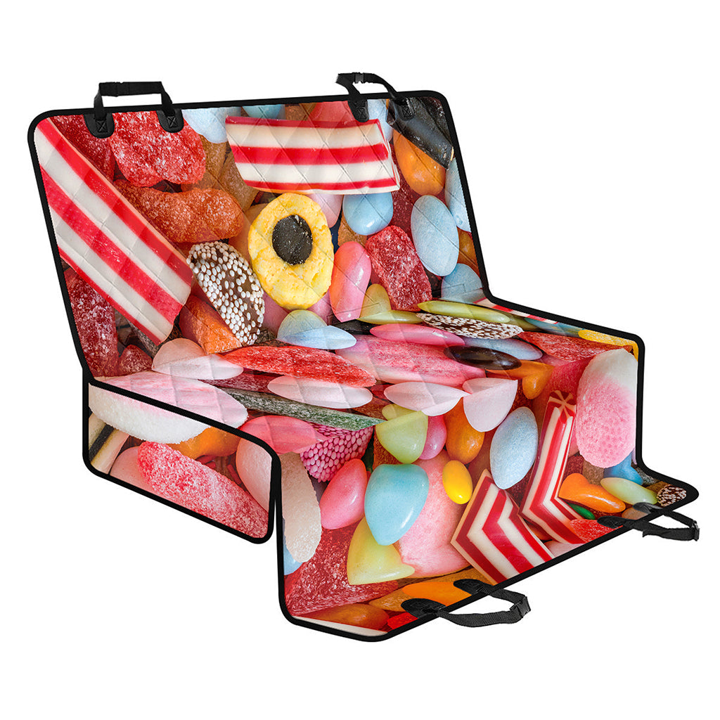 Colorful Candy And Jelly Print Pet Car Back Seat Cover