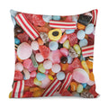 Colorful Candy And Jelly Print Pillow Cover