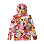Colorful Candy And Jelly Print Pullover Hoodie