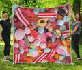 Colorful Candy And Jelly Print Quilt