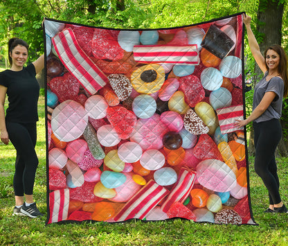 Colorful Candy And Jelly Print Quilt