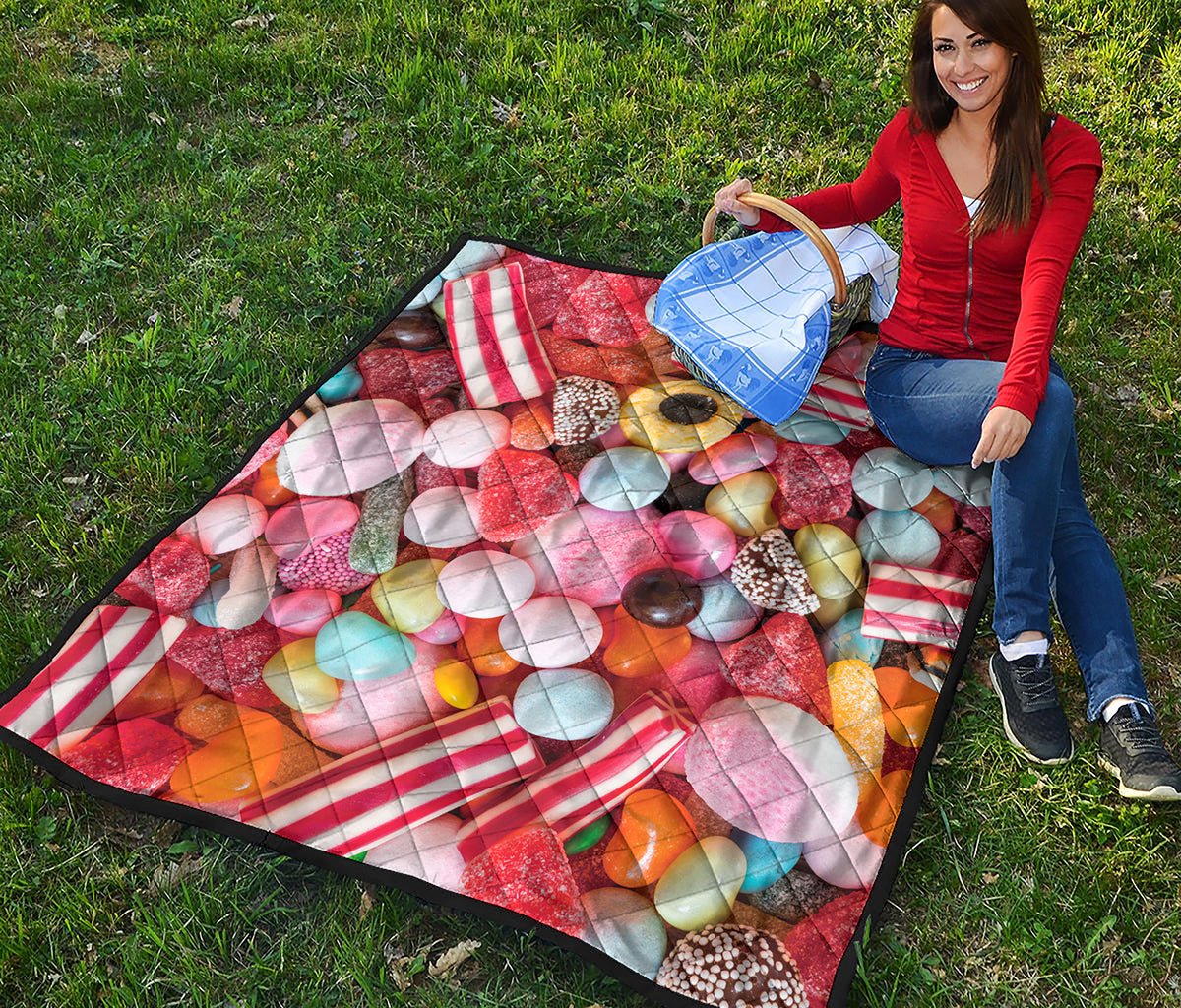 Colorful Candy And Jelly Print Quilt