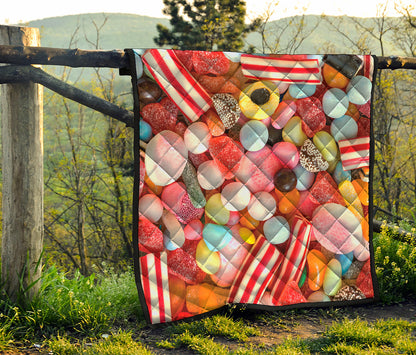 Colorful Candy And Jelly Print Quilt