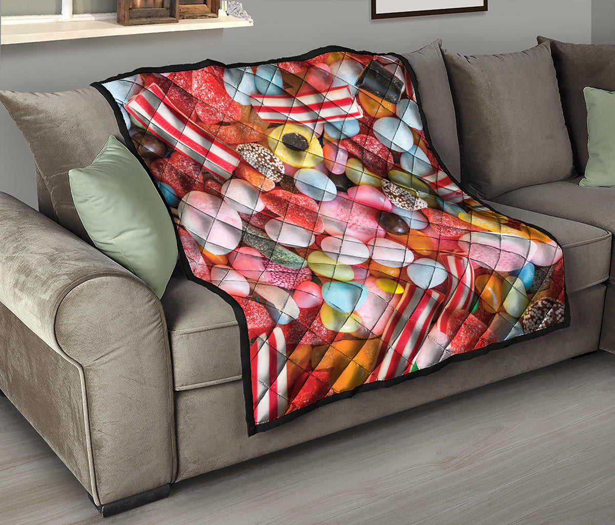 Colorful Candy And Jelly Print Quilt