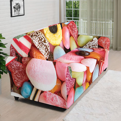Colorful Candy And Jelly Print Sofa Cover