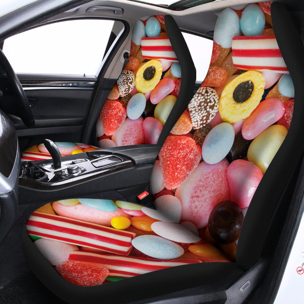 Colorful Candy And Jelly Print Universal Fit Car Seat Covers