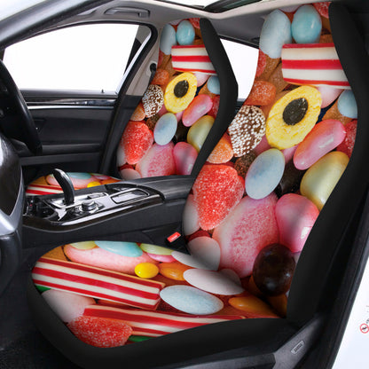 Colorful Candy And Jelly Print Universal Fit Car Seat Covers