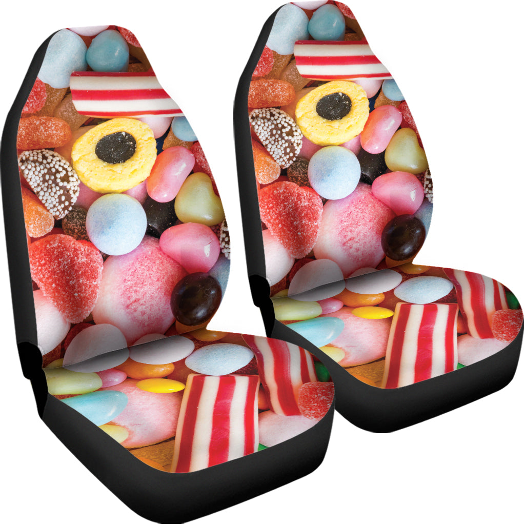 Colorful Candy And Jelly Print Universal Fit Car Seat Covers