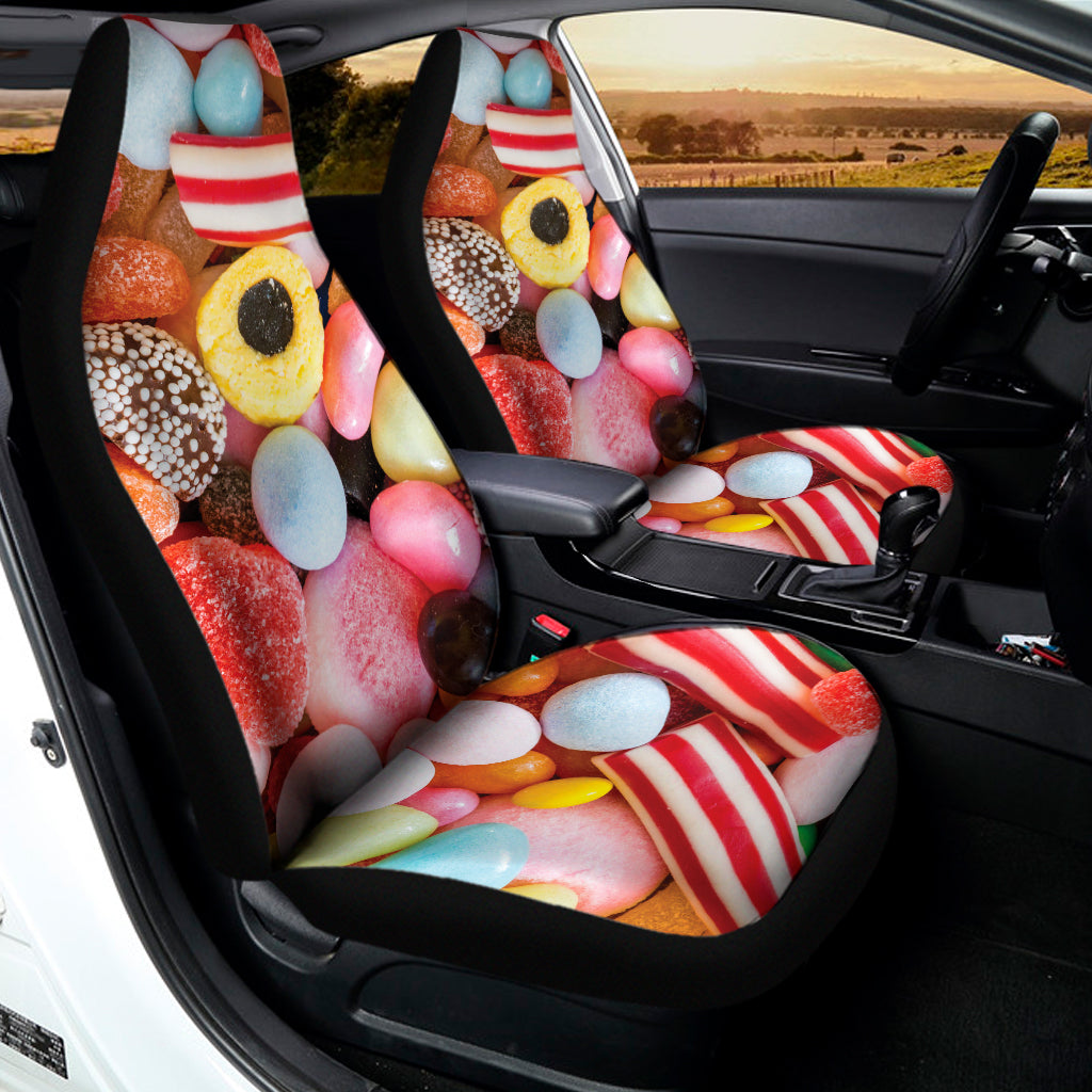 Colorful Candy And Jelly Print Universal Fit Car Seat Covers