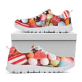 Colorful Candy And Jelly Print White Running Shoes