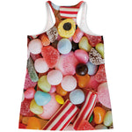 Colorful Candy And Jelly Print Women's Racerback Tank Top