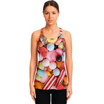 Colorful Candy And Jelly Print Women's Racerback Tank Top