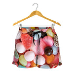 Colorful Candy And Jelly Print Women's Shorts
