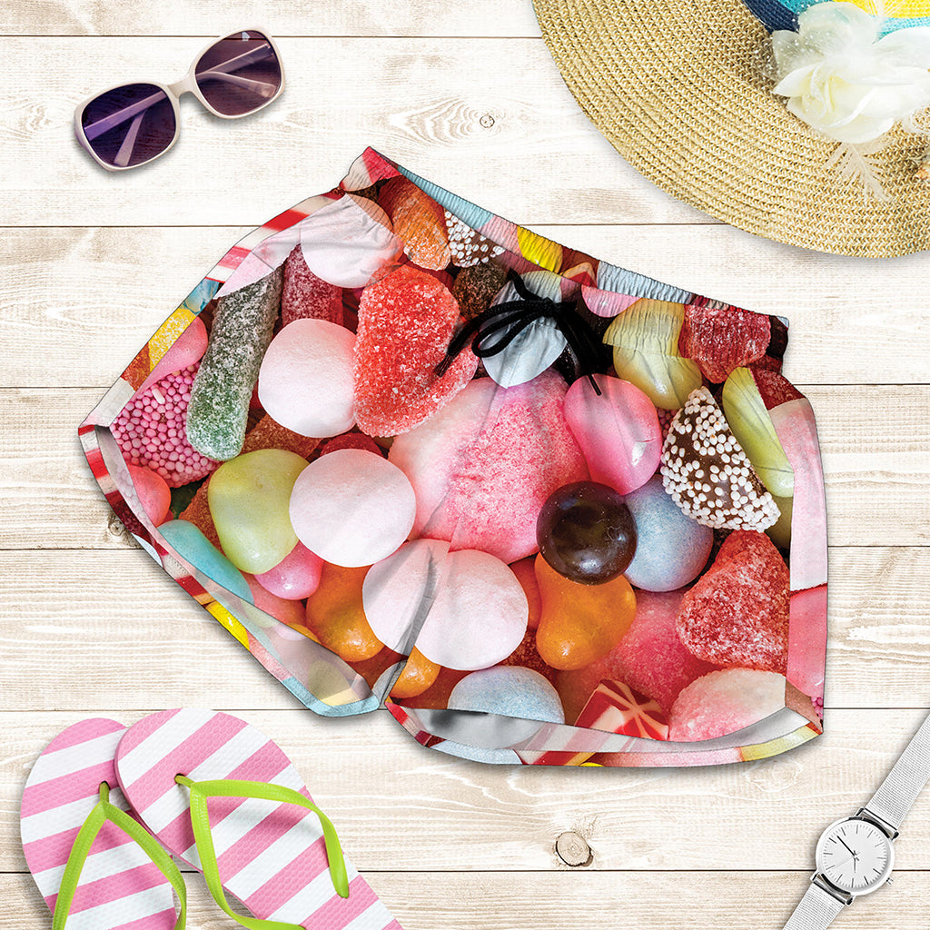 Colorful Candy And Jelly Print Women's Shorts