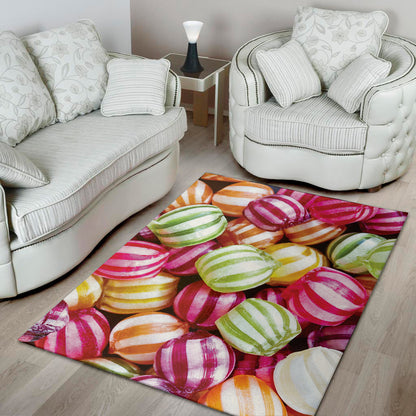 Colorful Candy Ball Print Area Rug