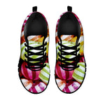 Colorful Candy Ball Print Black Sneakers