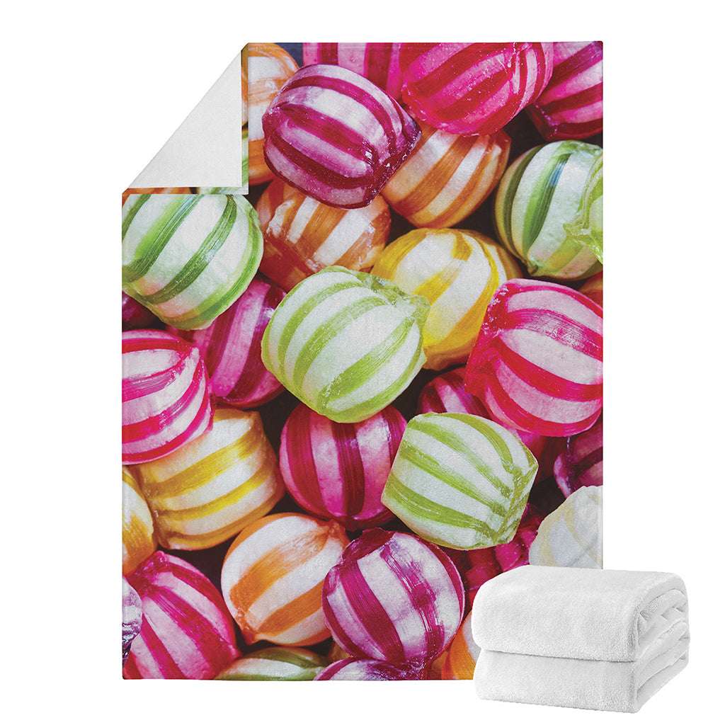 Colorful Candy Ball Print Blanket