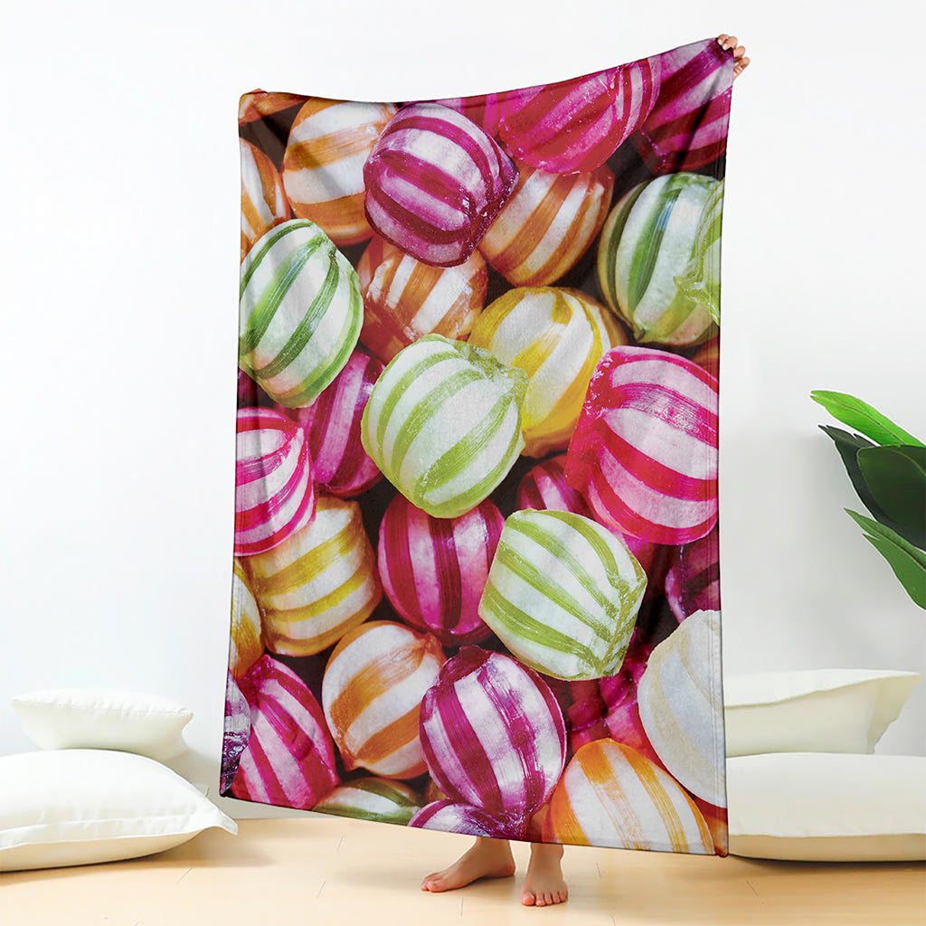 Colorful Candy Ball Print Blanket