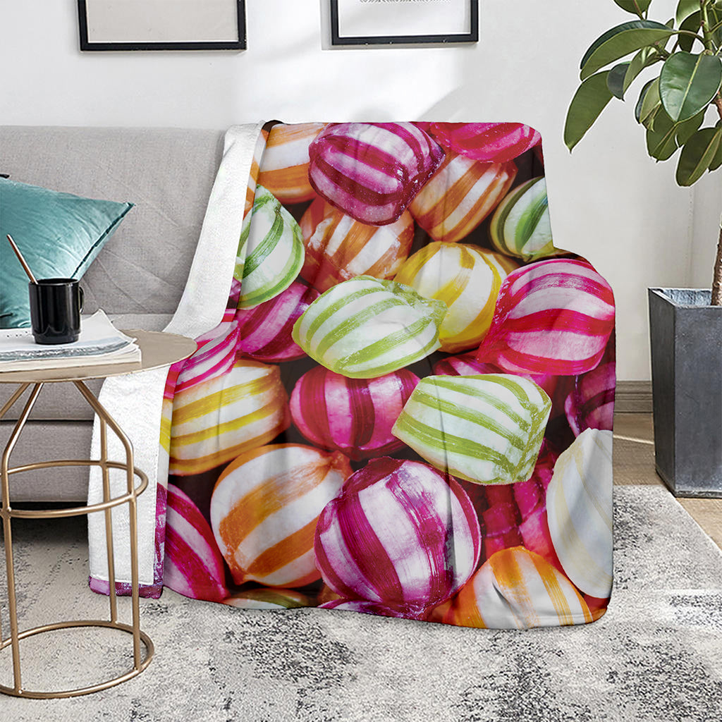 Colorful Candy Ball Print Blanket