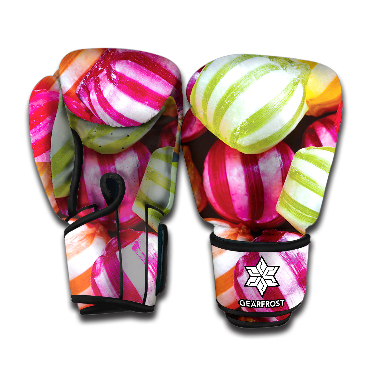 Colorful Candy Ball Print Boxing Gloves