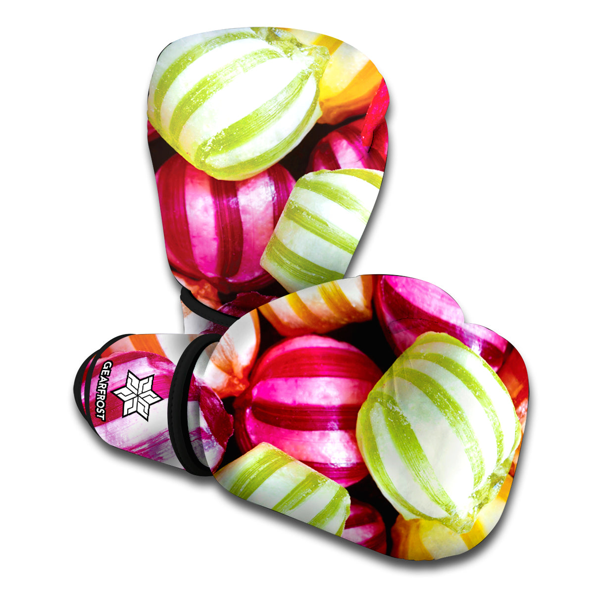 Colorful Candy Ball Print Boxing Gloves