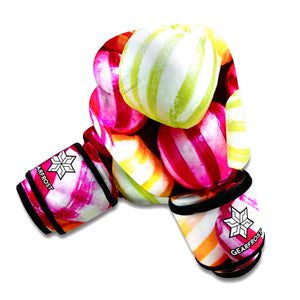 Colorful Candy Ball Print Boxing Gloves