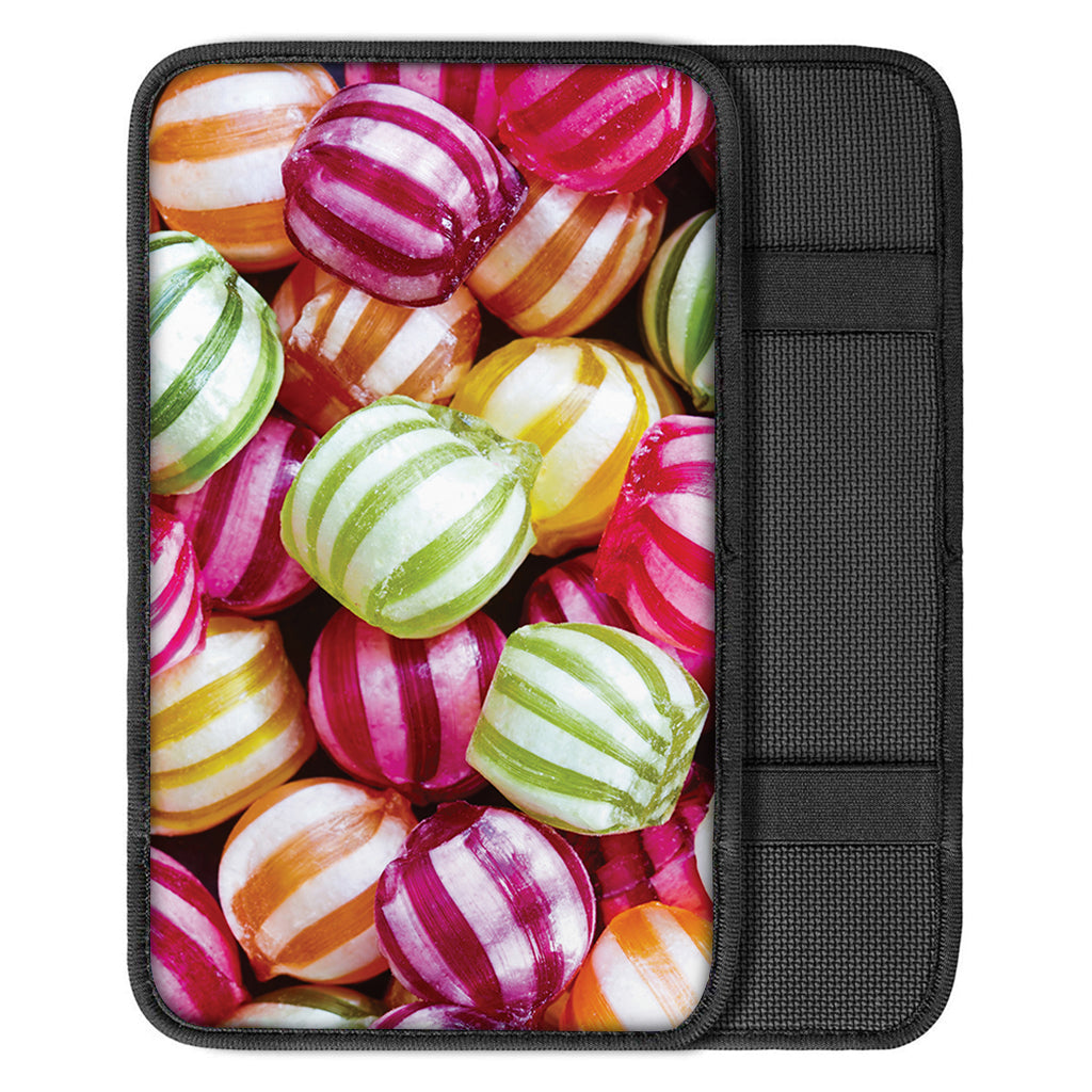 Colorful Candy Ball Print Car Center Console Cover