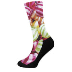 Colorful Candy Ball Print Crew Socks