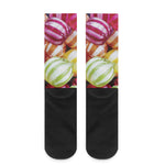 Colorful Candy Ball Print Crew Socks